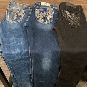 Miss me jeans size 29 and 30. Rock revival jeans size 28 $15 each